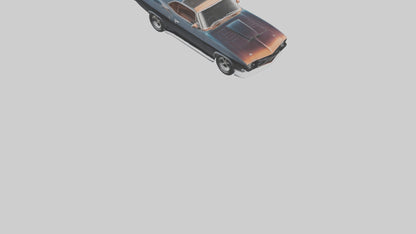 Classic Muscle Car model 3D model