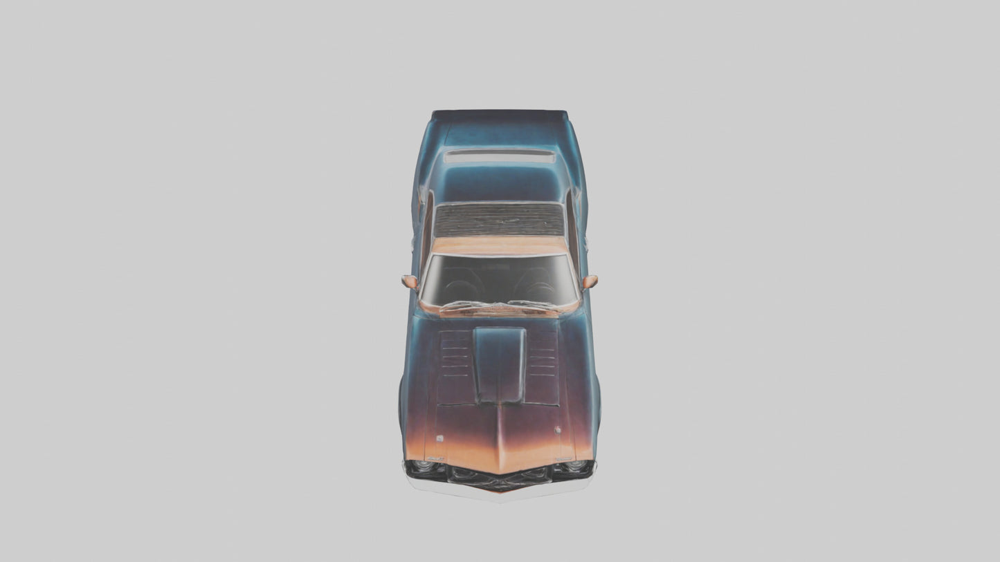 Classic Muscle Car model 3D model