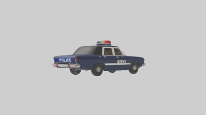 Classic Police Car model VR / AR / low-poly