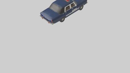 Classic Police Car model VR / AR / low-poly