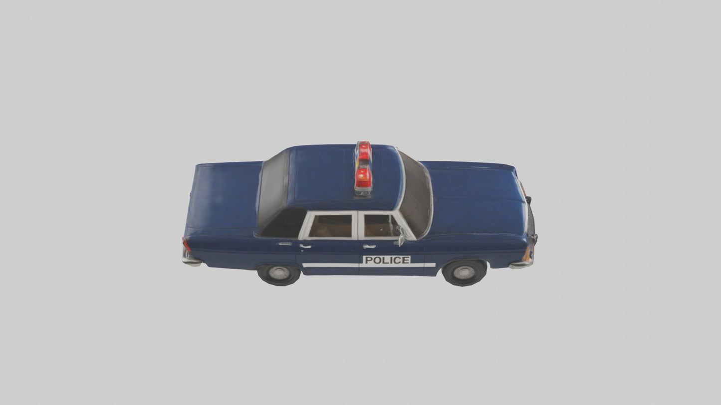Classic Police Car model VR / AR / low-poly