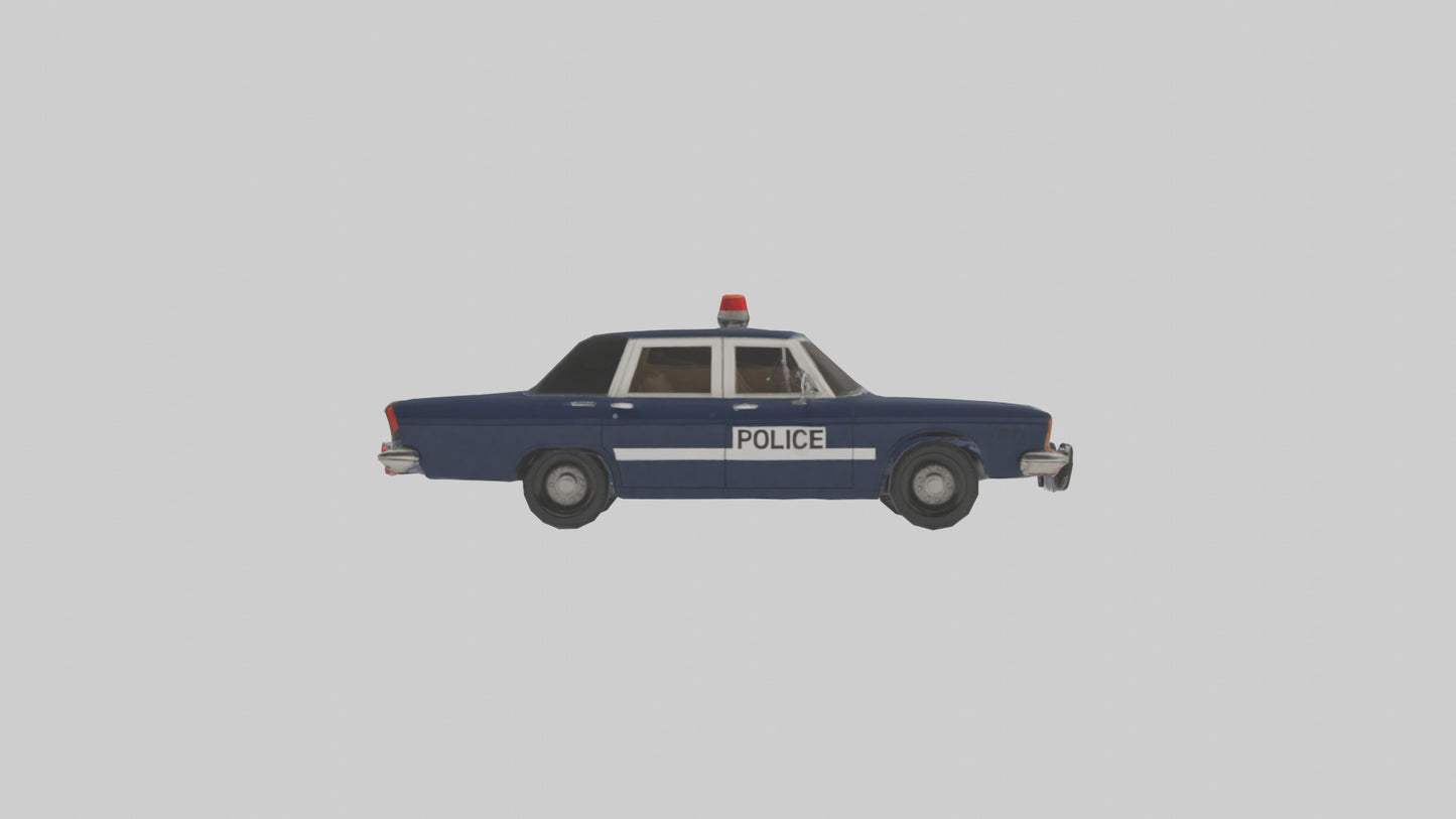 Classic Police Car model VR / AR / low-poly