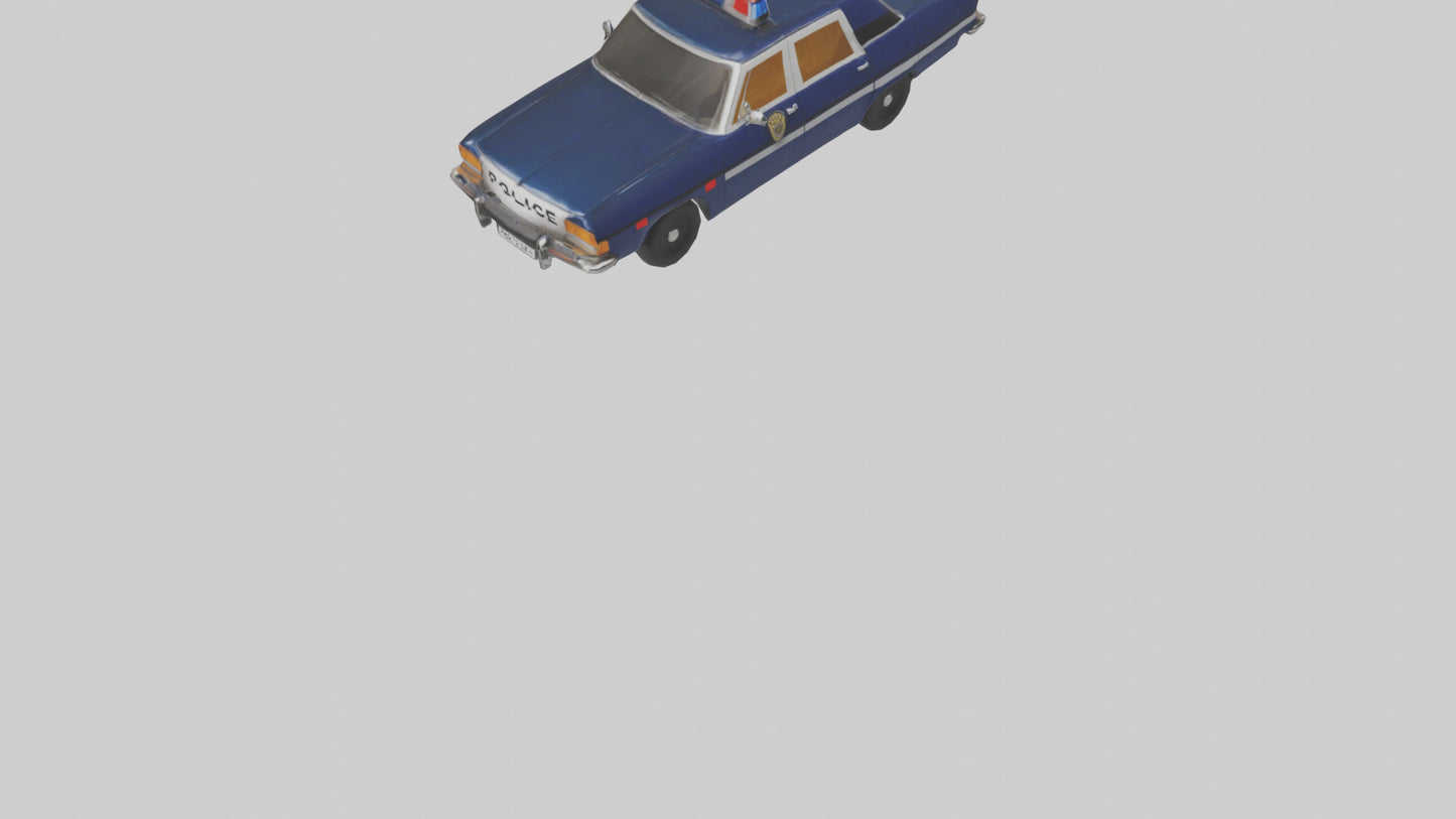 Classic Police Car model VR / AR / low-poly
