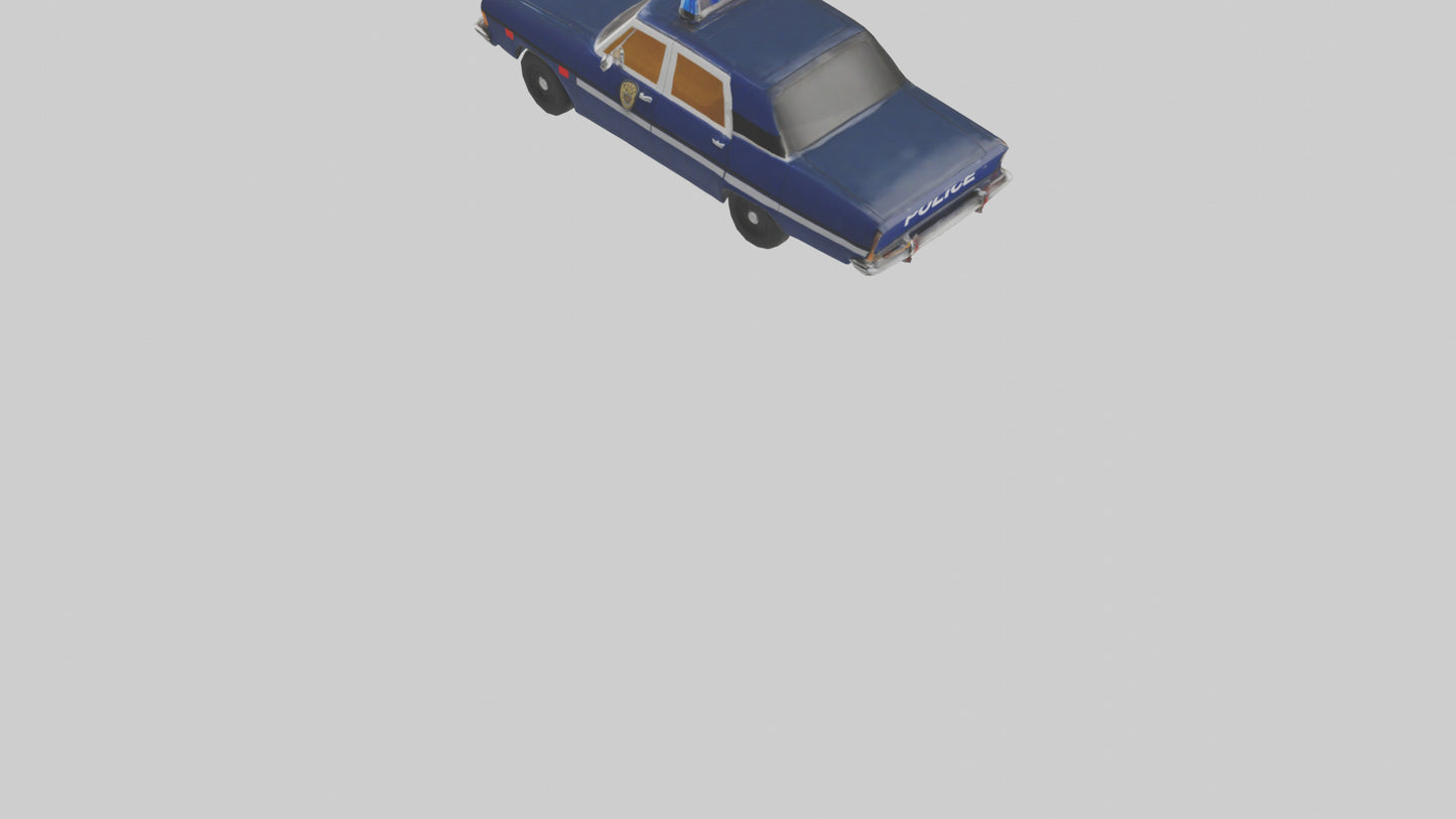 Classic Police Car model VR / AR / low-poly