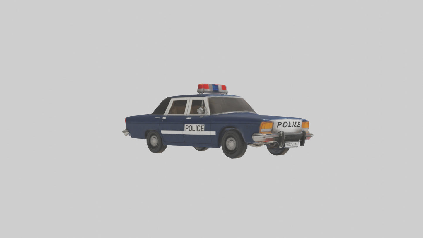 Classic Police Car model VR / AR / low-poly