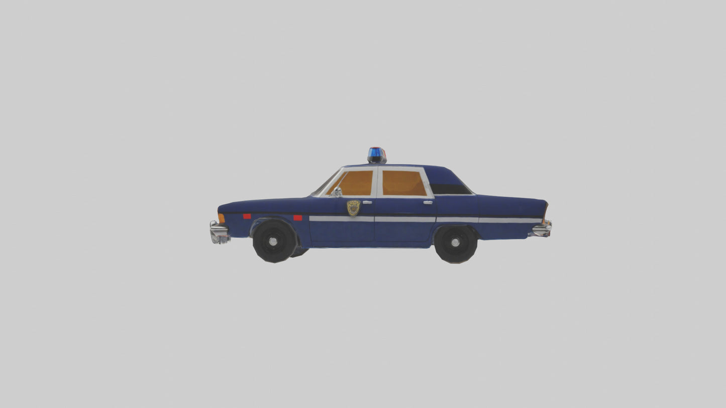 Classic Police Car model VR / AR / low-poly