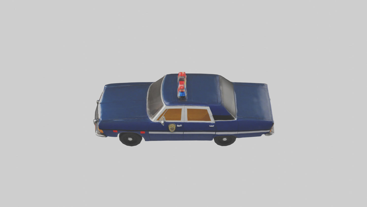Classic Police Car model VR / AR / low-poly