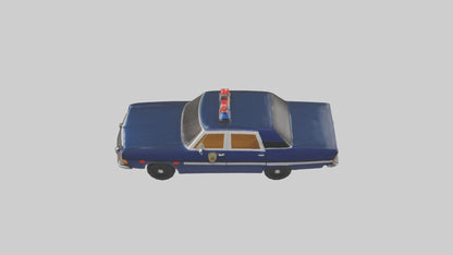 Classic Police Car model VR / AR / low-poly