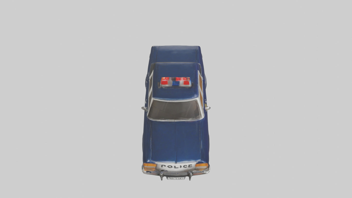Classic Police Car model VR / AR / low-poly