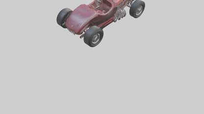 Classic Roadster Car Model VR / AR / low-poly