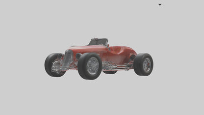 Classic Roadster Car Model VR / AR / low-poly
