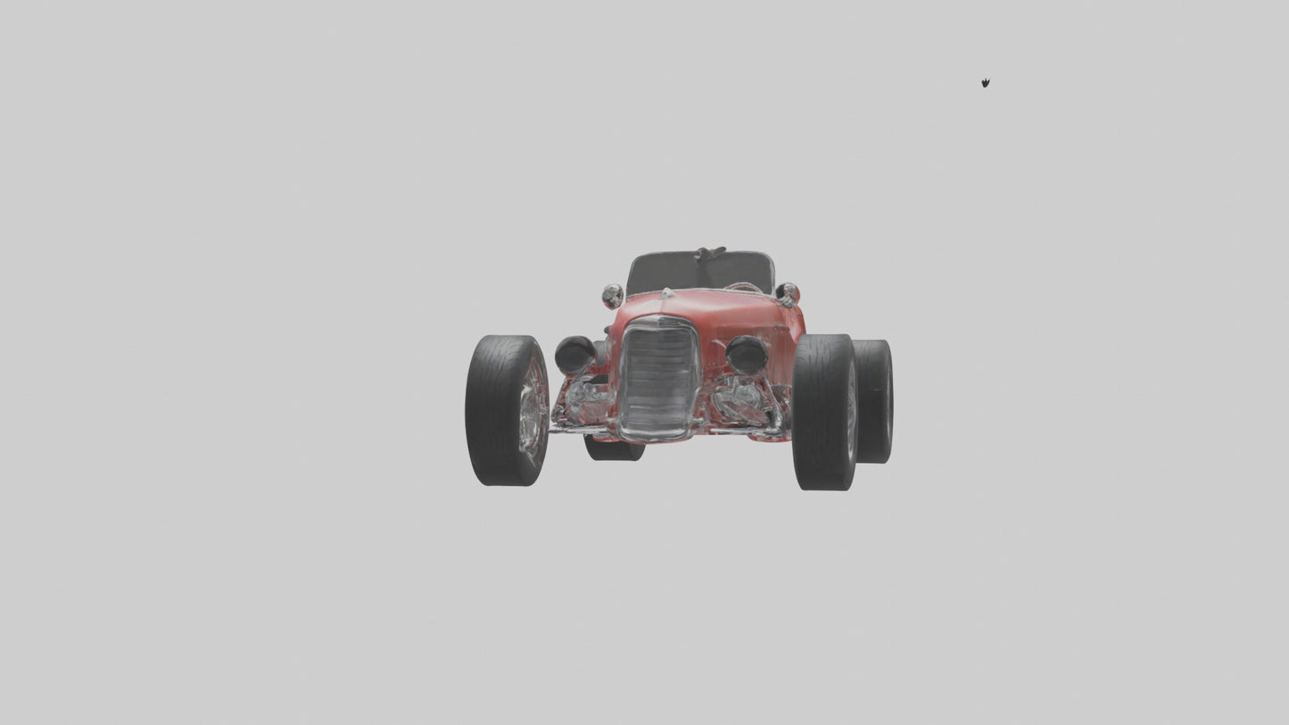 Classic Roadster Car Model VR / AR / low-poly