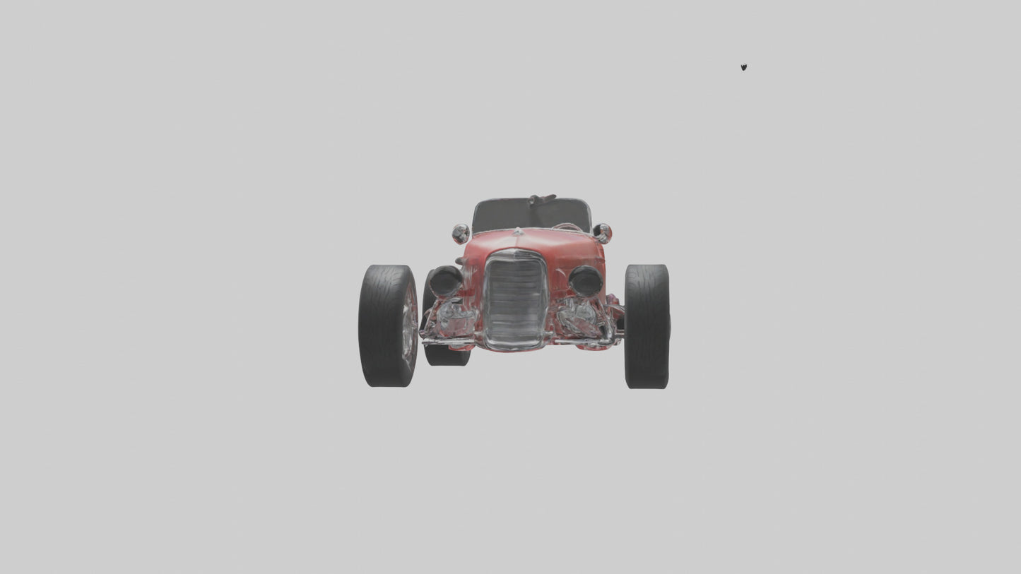 Classic Roadster Car Model VR / AR / low-poly