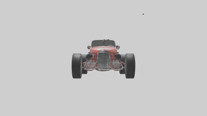 Classic Roadster Car Model VR / AR / low-poly