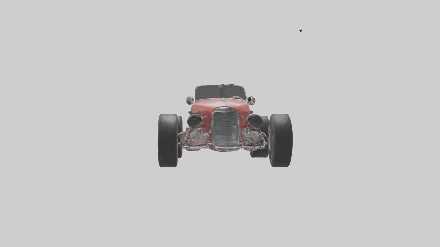 Classic Roadster Car Model VR / AR / low-poly