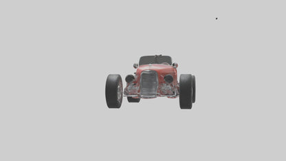Classic Roadster Car Model VR / AR / low-poly
