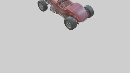 Classic Roadster Car Model VR / AR / low-poly