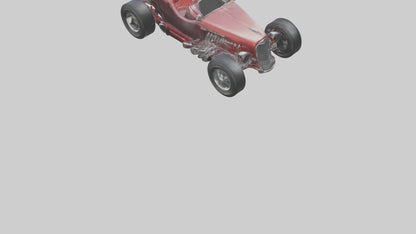 Classic Roadster Car Model VR / AR / low-poly