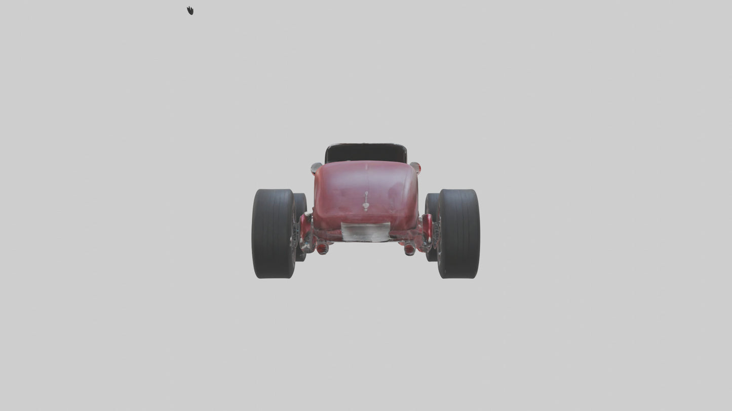 Classic Roadster Car Model VR / AR / low-poly