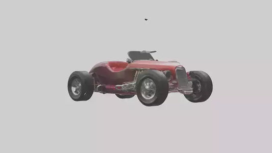 Classic Roadster Car Model VR / AR / low-poly