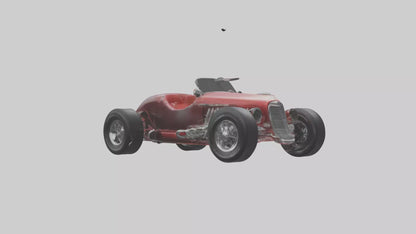 Classic Roadster Car Model VR / AR / low-poly