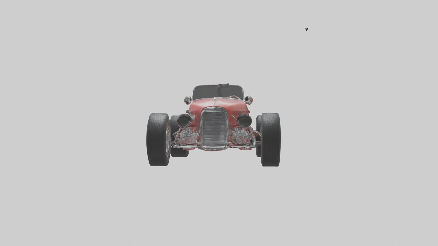 Classic Roadster Car Model VR / AR / low-poly