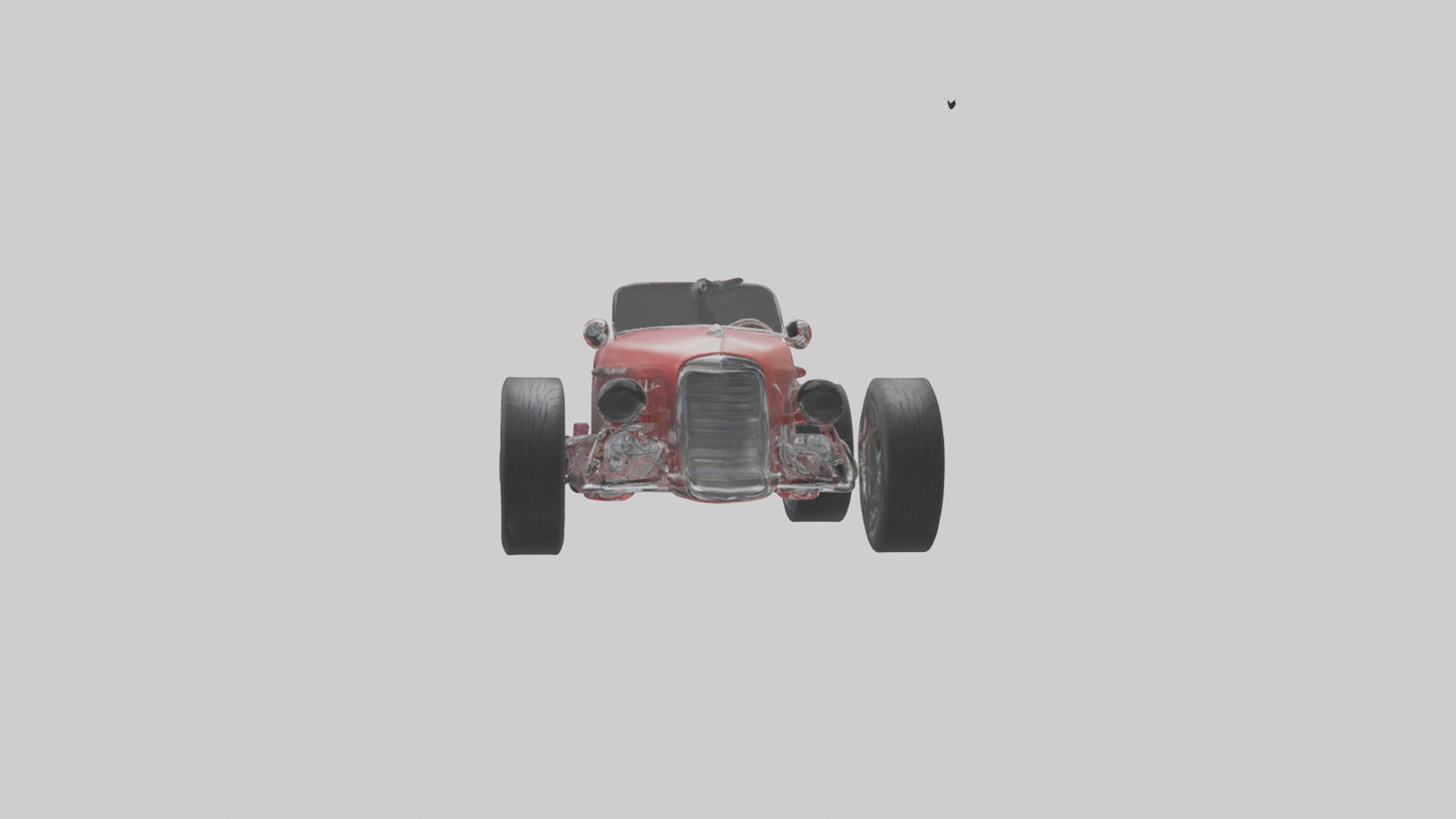 Classic Roadster Car Model VR / AR / low-poly