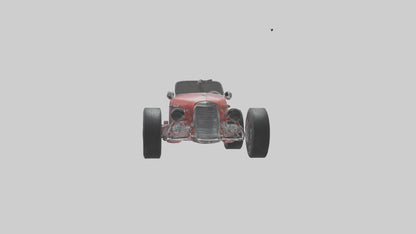 Classic Roadster Car Model VR / AR / low-poly