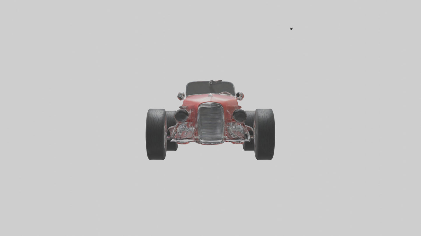 Classic Roadster Car Model VR / AR / low-poly