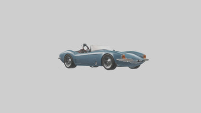 Classic Roadster with Modern Wheels model 3D model