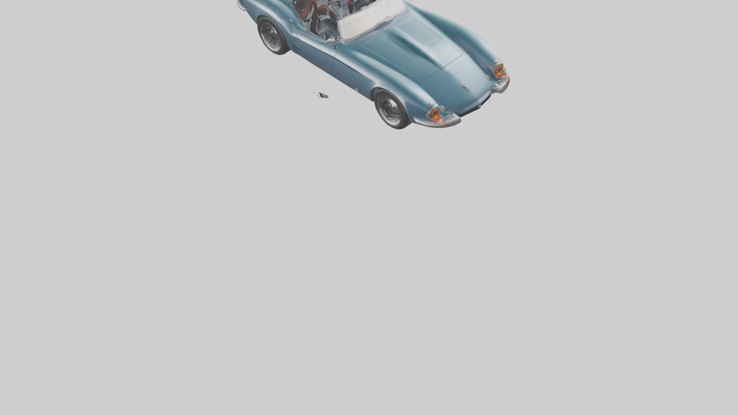 Classic Roadster with Modern Wheels model 3D model