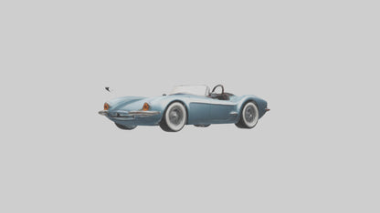 Classic Roadster with Modern Wheels model 3D model