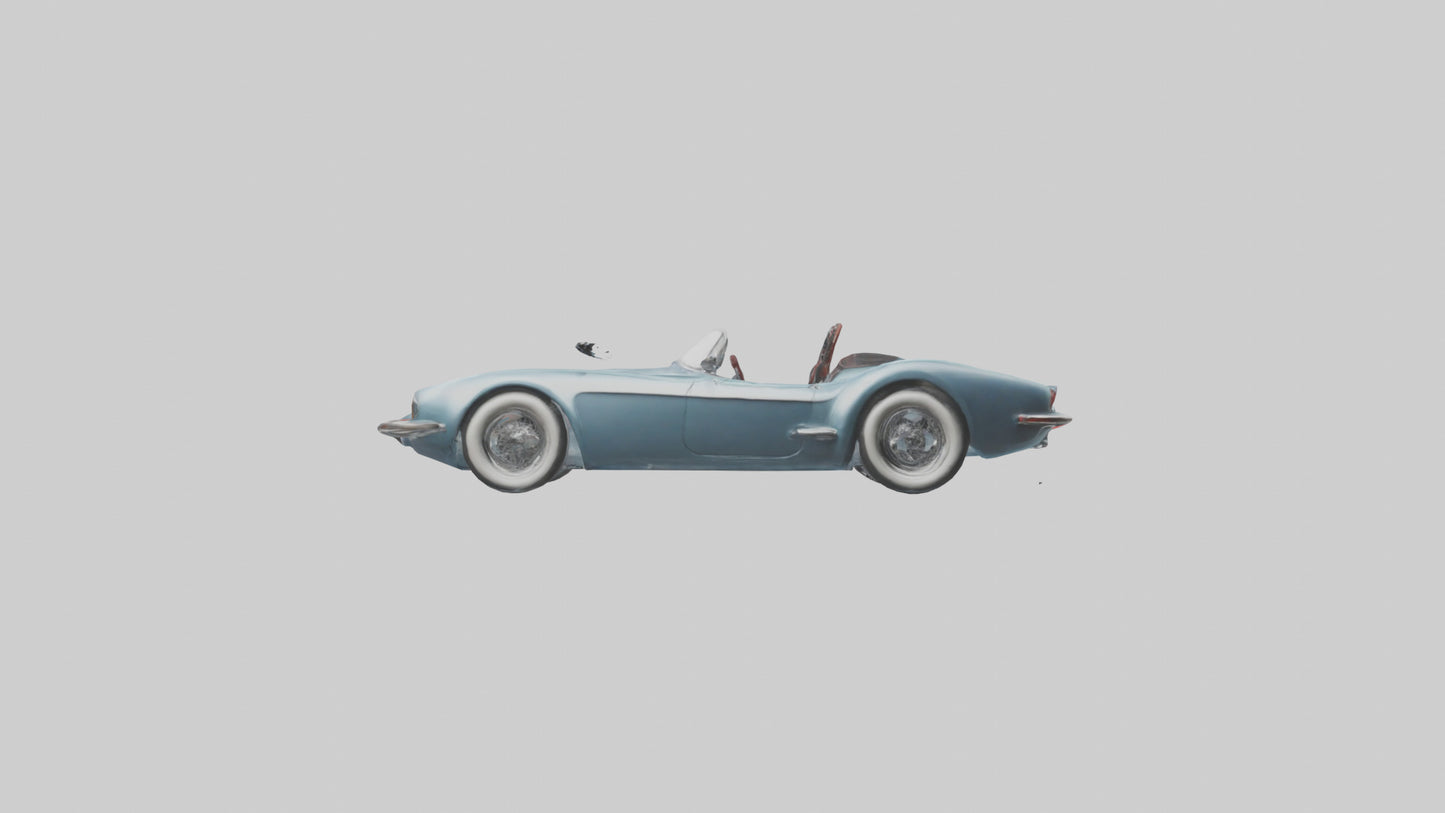 Classic Roadster with Modern Wheels model 3D model