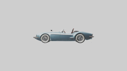 Classic Roadster with Modern Wheels model 3D model
