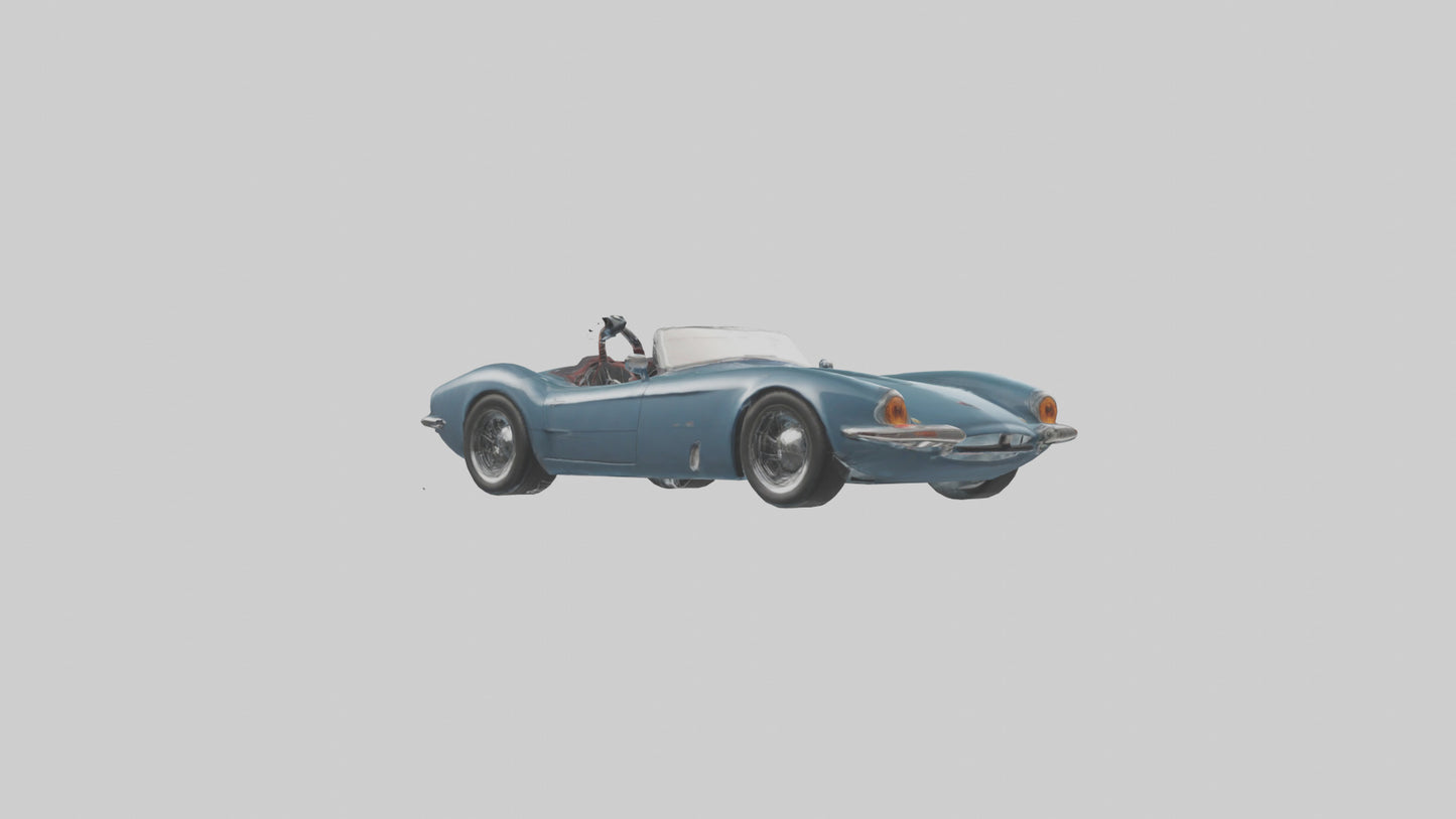 Classic Roadster with Modern Wheels model 3D model