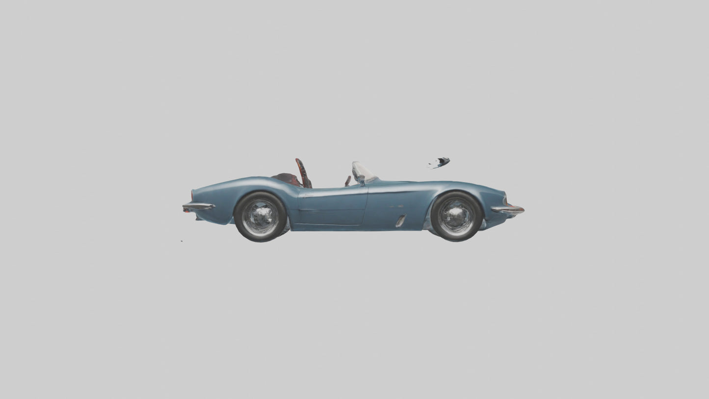 Classic Roadster with Modern Wheels model 3D model
