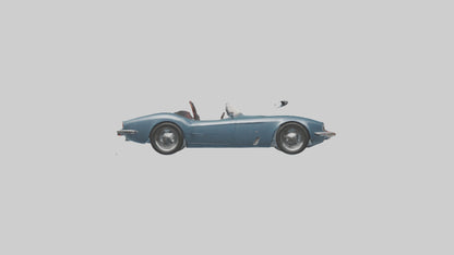 Classic Roadster with Modern Wheels model 3D model