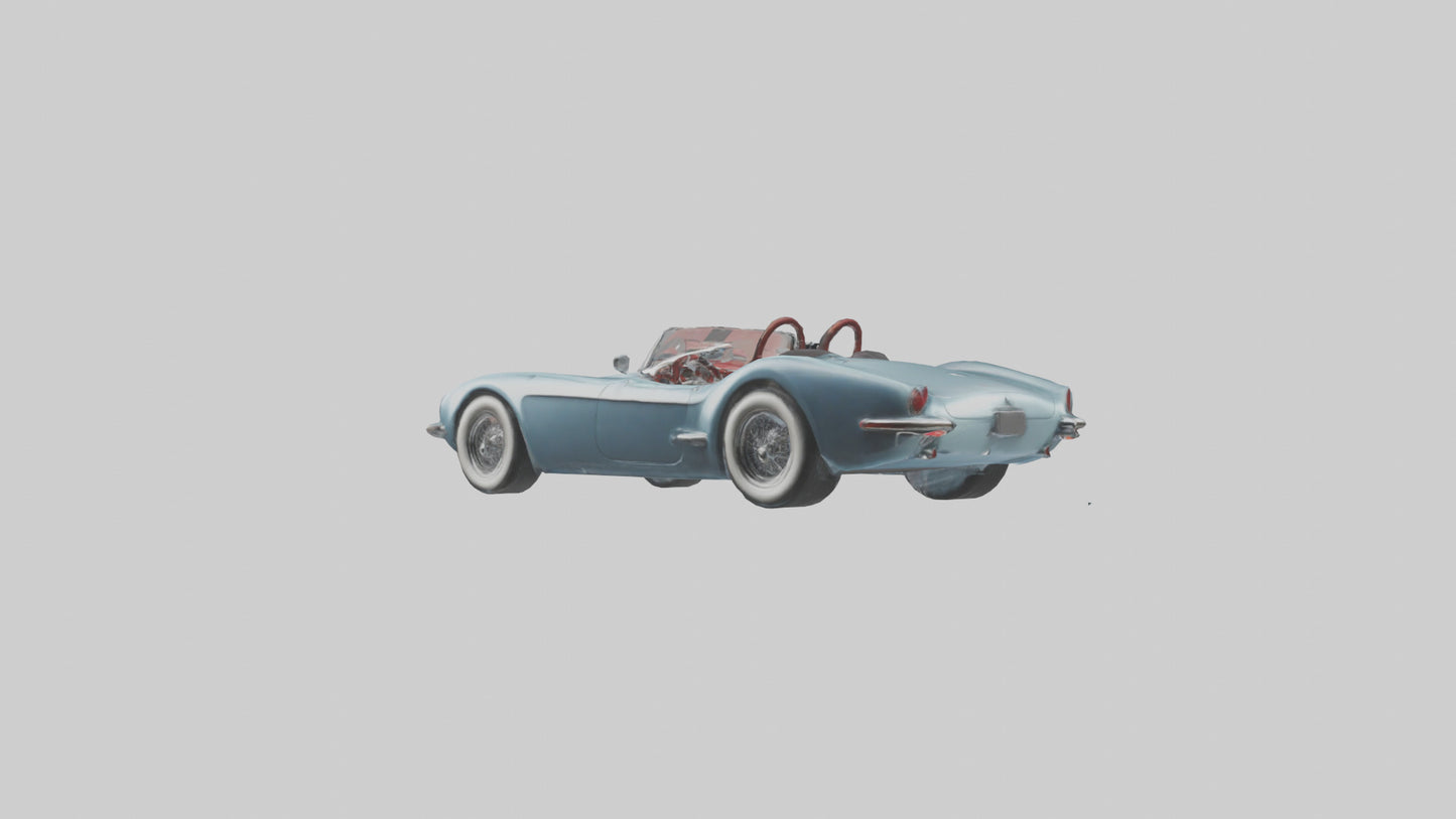 Classic Roadster with Modern Wheels model 3D model