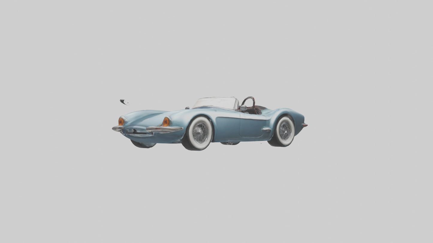 Classic Roadster with Modern Wheels model 3D model