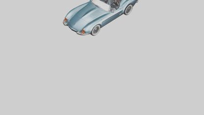 Classic Roadster with Modern Wheels model 3D model