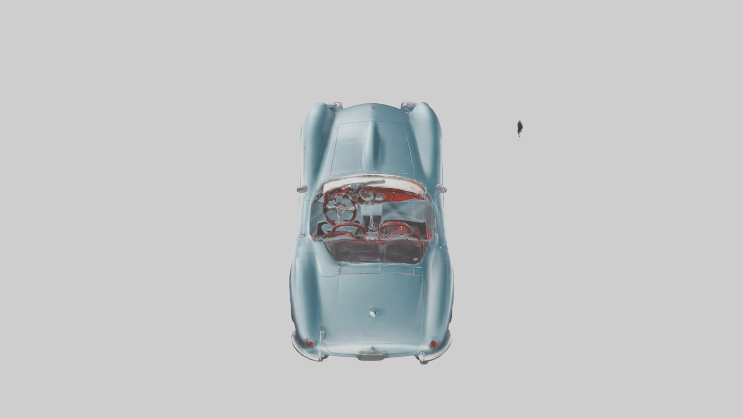 Classic Roadster with Modern Wheels model 3D model