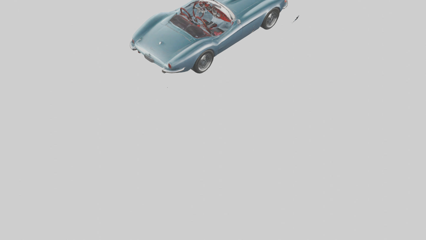 Classic Roadster with Modern Wheels model 3D model