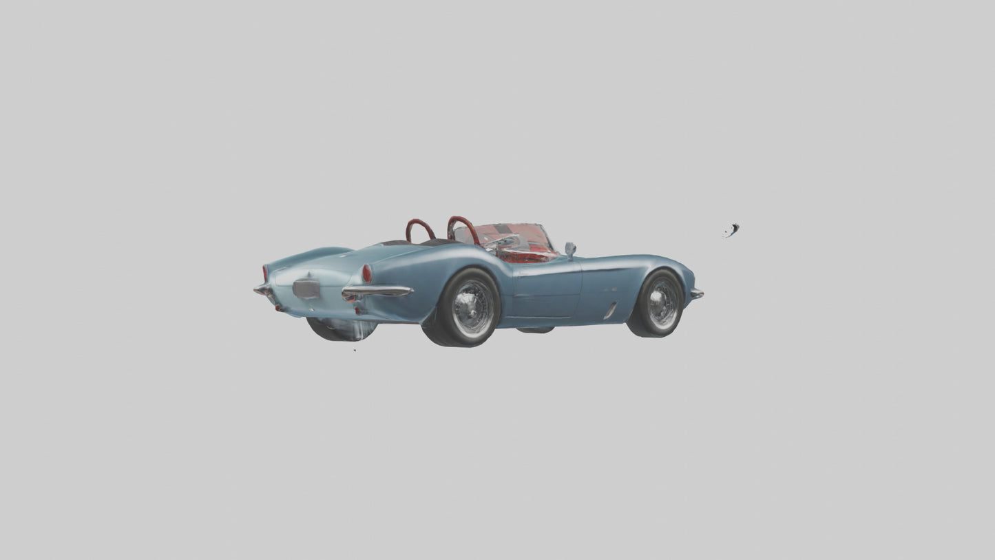 Classic Roadster with Modern Wheels model 3D model