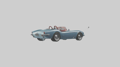 Classic Roadster with Modern Wheels model 3D model