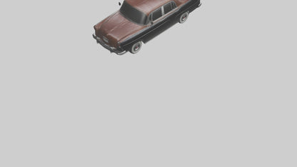 3D model Classic Sedan with Leather Interior model VR / AR / low-poly