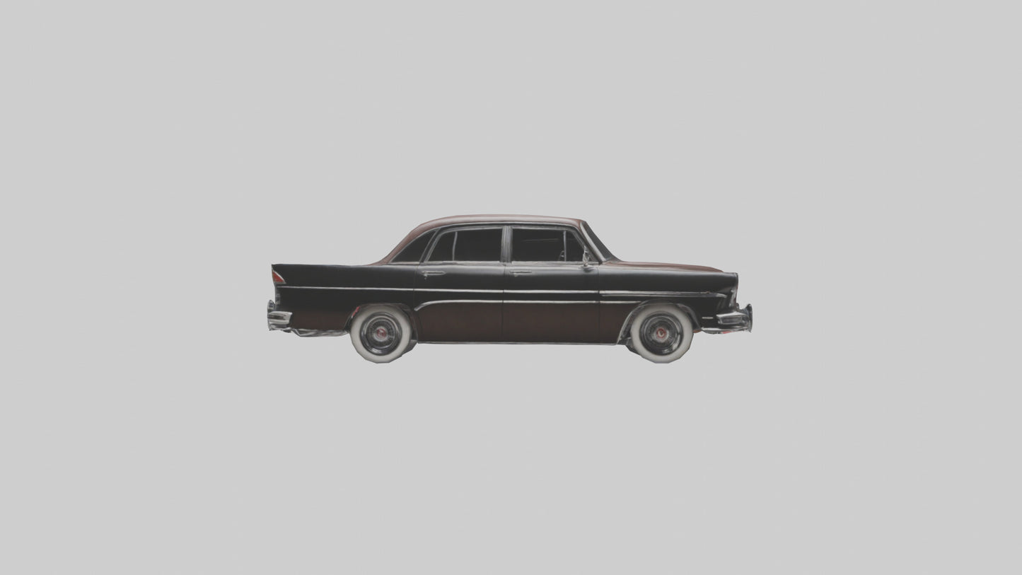 3D model Classic Sedan with Leather Interior model VR / AR / low-poly