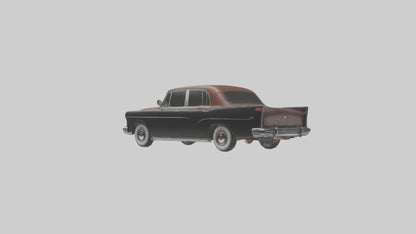 3D model Classic Sedan with Leather Interior model VR / AR / low-poly