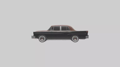 3D model Classic Sedan with Leather Interior model VR / AR / low-poly