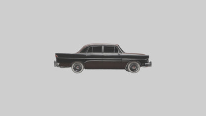 3D model Classic Sedan with Leather Interior model VR / AR / low-poly