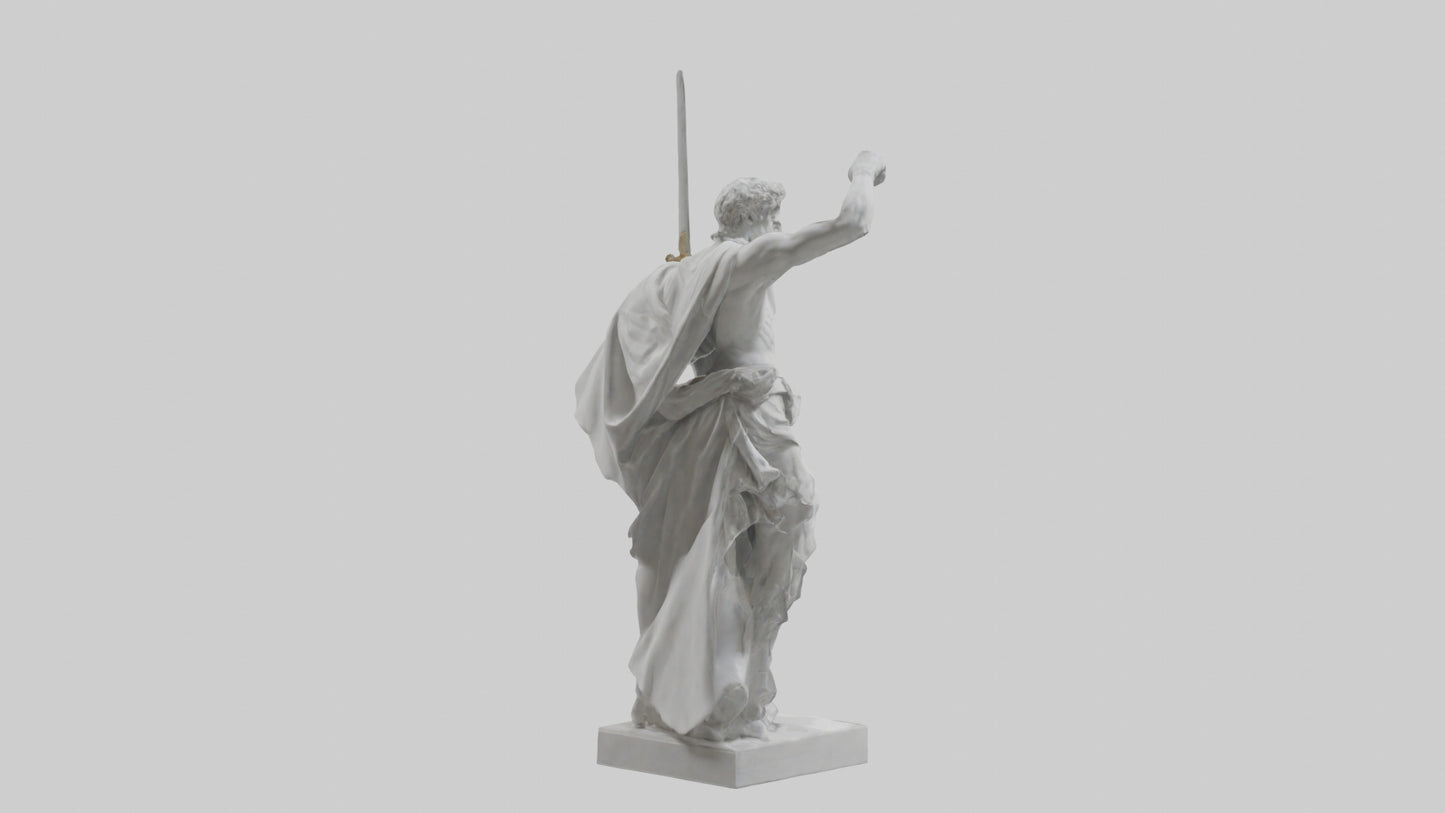 Classical Hero statue model 3D model